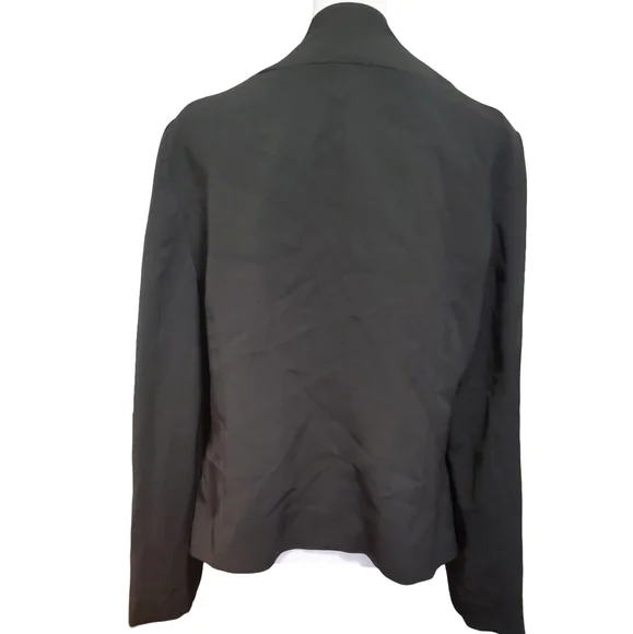 Vince Camuto Womens Size 12 Black Blazer Dress Jacket w/ Shawl Collar & Pockets - Picture 4 of 6